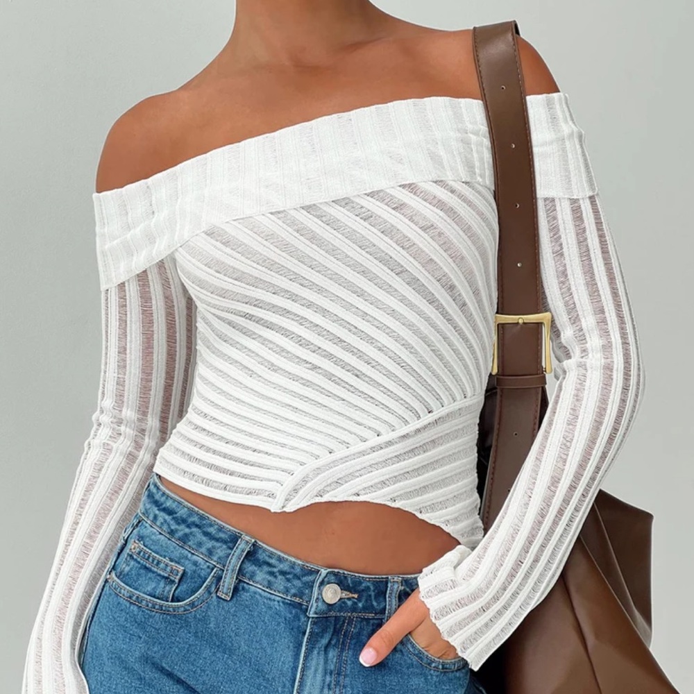 NWT White Princess Polly Top